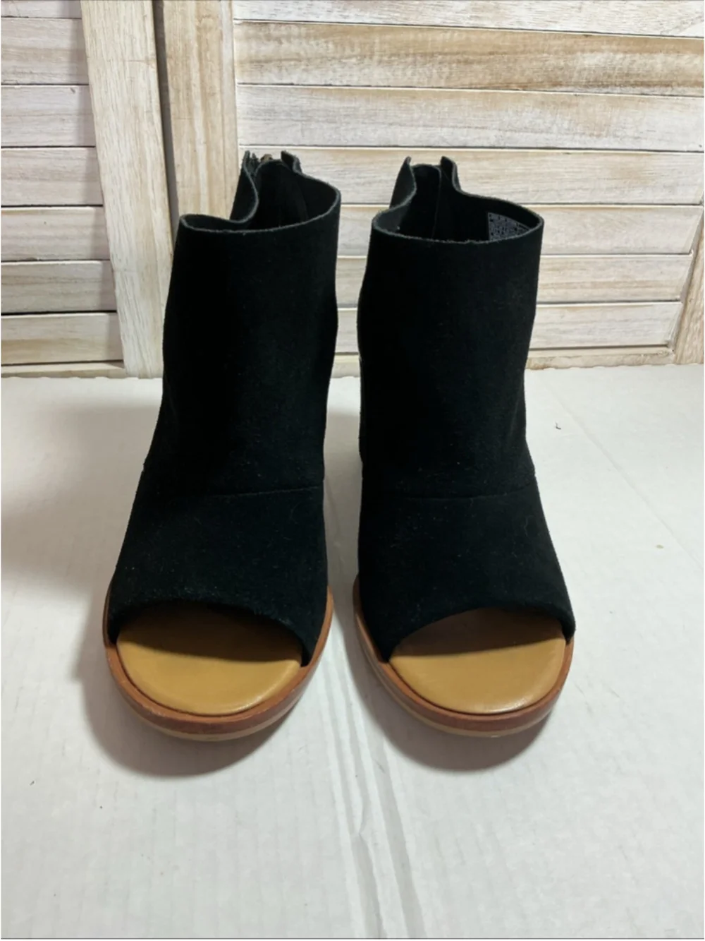 UGG Black Suede Women's Heels Size 9.5